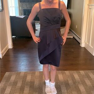 Watters Midnight Blue Midi Dress